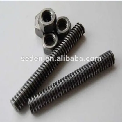 thread rod and threaded rod with hole