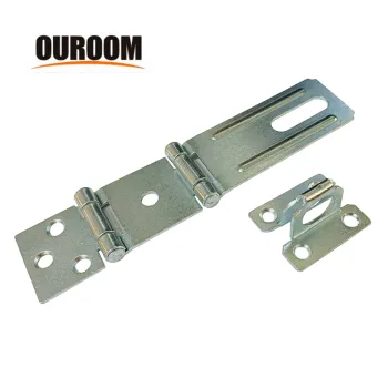Wholesale Heavy Duty Stainless Steel Fixed Staple Padlock Security Hasps: 3-1/2\" to 4-1/2\" Sizes Available