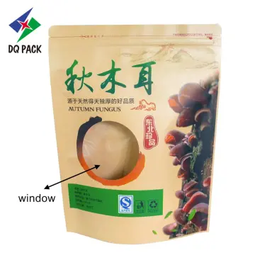 doypack with zipper bag kraft paper for food