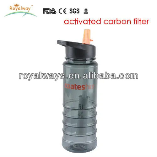 hot selling 24oz outdoor tritan carbon filter water bottle