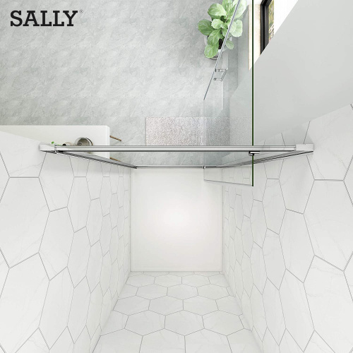 Portes de douche pivotées encadrées de salle de bain Sally