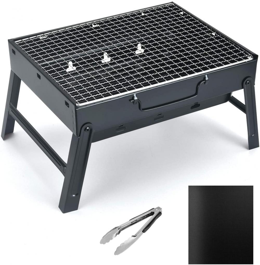 folding outdoor barbecue grill