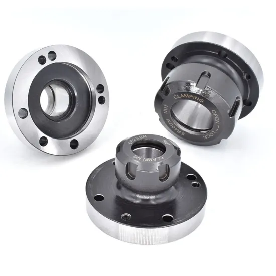 ER25 80mm Diameter Mini Flange Four Axis Cartridge 7 Hole Collet Chuck for CNC Milling and Lathe Tools