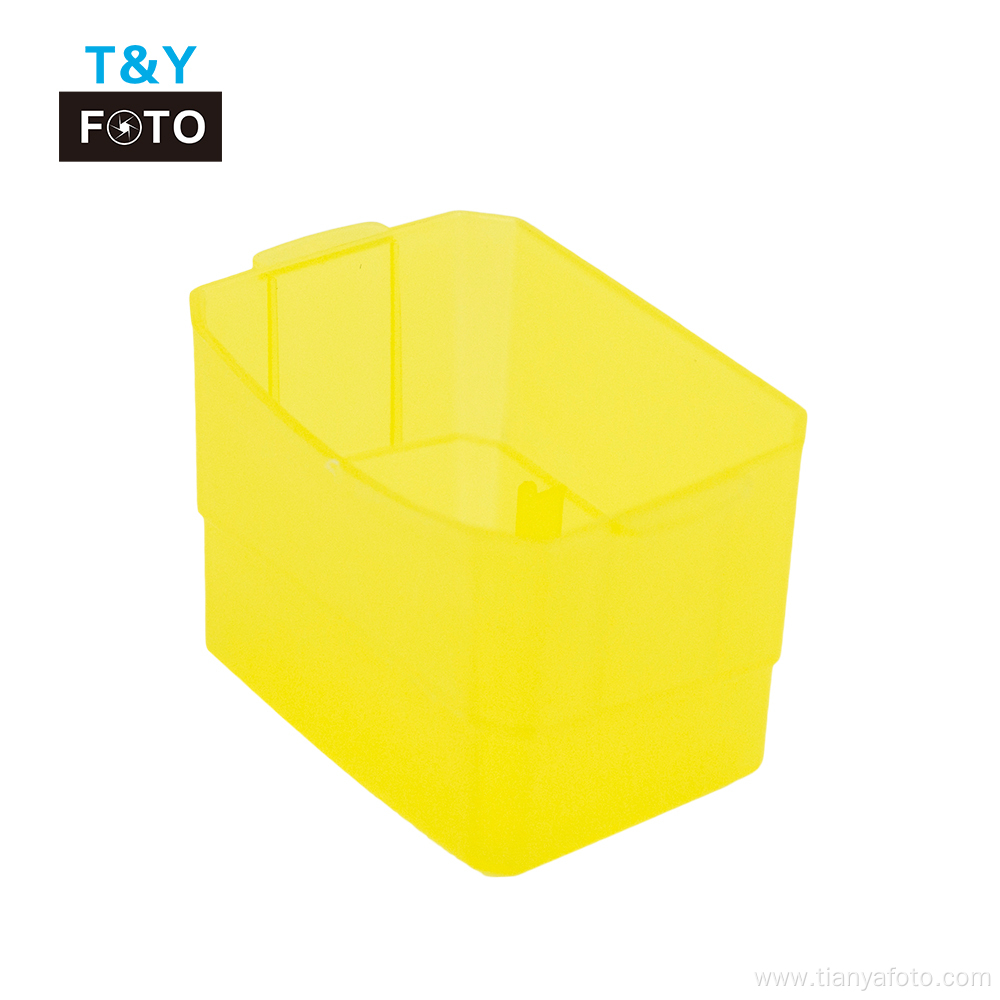 yellow plastic flash diffuser