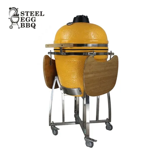 STEEL EGG BBQ Outdoor Charcoal Camping Wholesale BBQ Grills Smoker Barbecue Kamado BBQ 13 14 15 16 18 20 2122 24 26 29inch Grill