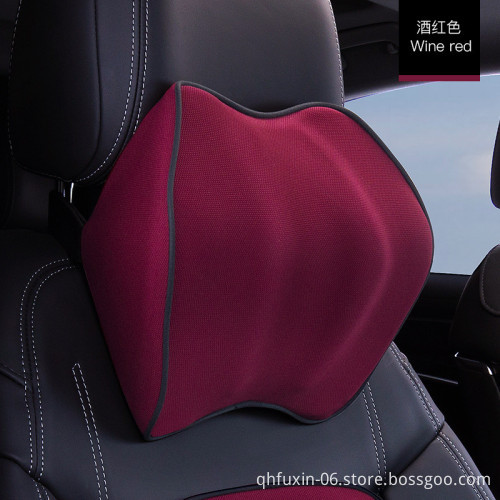 Memory Foam Car Headrest Pillow for Lumbar and Neck Support During Travel