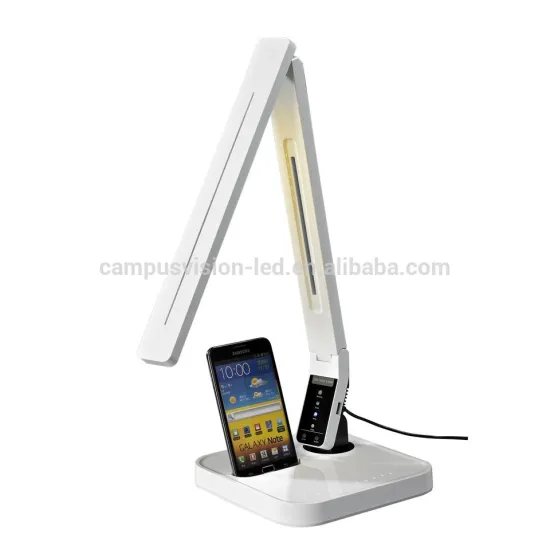 Removable usb led desk lamp with mobile phone charger