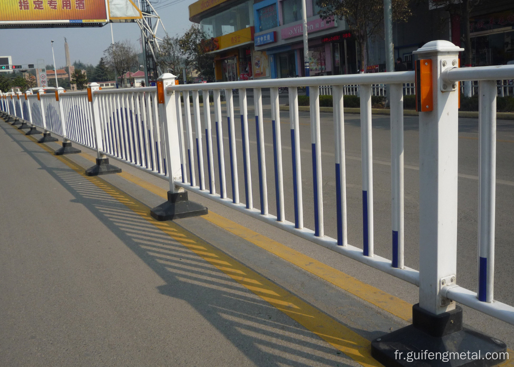 Balustrades de trafic municipal en acier en zinc