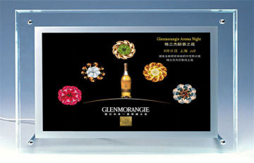 12v Customized Crystal Led Light Box For Advertising , Aluminium Frame