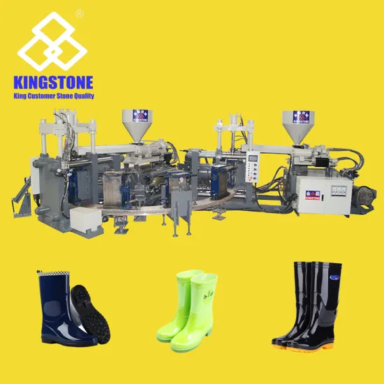 Kingstone Rotary PVC Rain Shoes Injection Moulding Machine