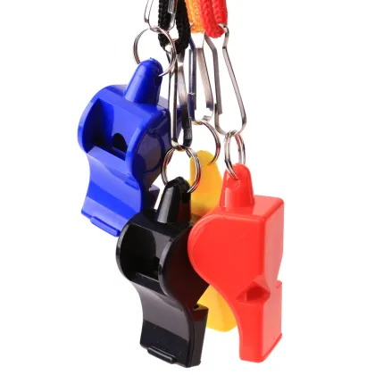 50pcs/Lot Whistle Plastic Fox 40 Soccer Football Basketball Hockey Baseball Sports Referee Whistle Survival Outdoor