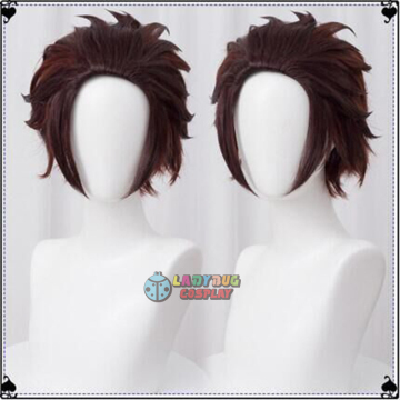 Demon Slayer Kimetsu No Yaiba Tanjiro Kamado Wig