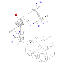 GENUINE KOMATSU 6D125 ENGINE ALTERNATOR 600-821-8360