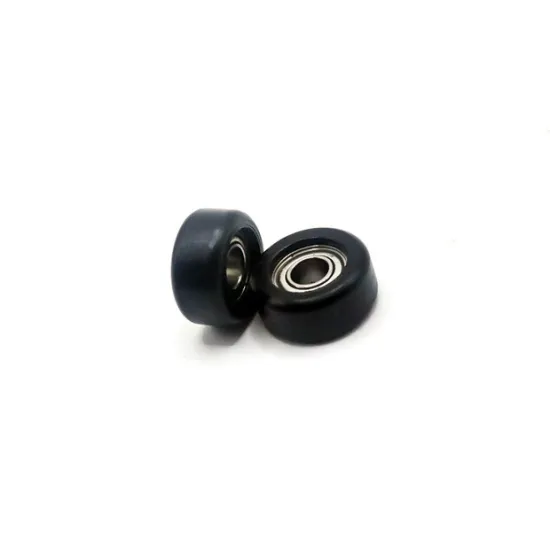 Polyurethane POM Nylon PU Plastic Rubber Coated Bearing for Rowing Seat Wheel, 693ZZ, 3x8x4mm