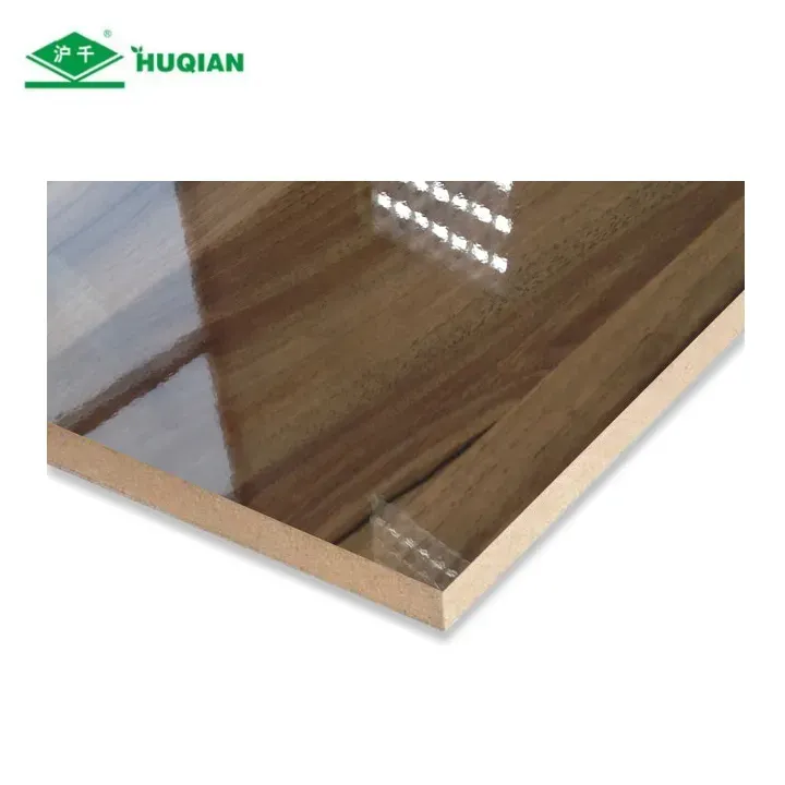 High Gloss UV MDF Wood Grain Furniture Grade