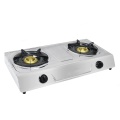 Gas Cooker Double Burners Stainless Panel