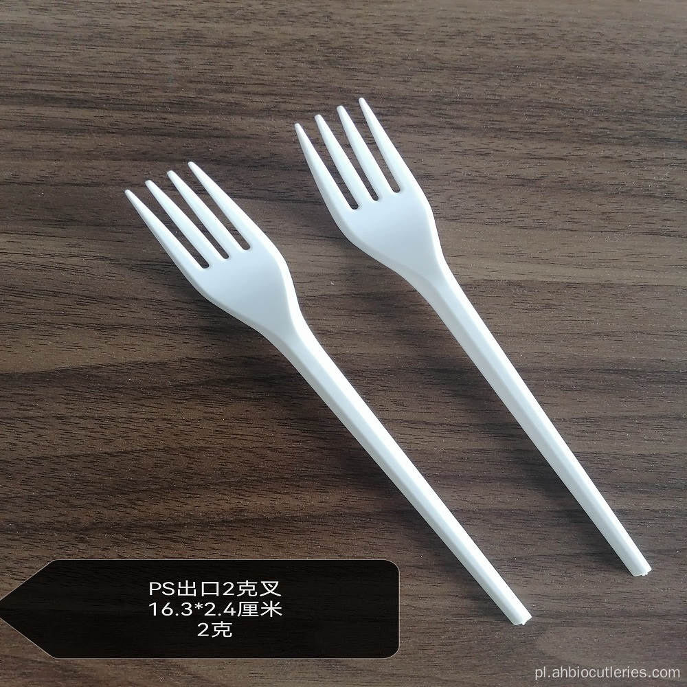Biodegradabilna skrobi kukurydziany PLA Compostable Fork