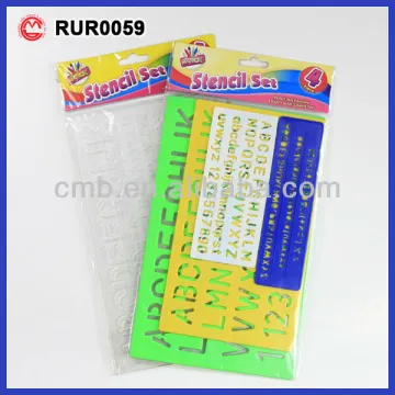 KIDS LETTER STENCIL SET