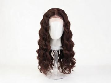 Dark Brown Loose Wave Lace Front Wig Human Hair