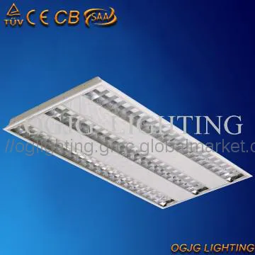 T5 Recessed grille lamp, fluorescent louver light