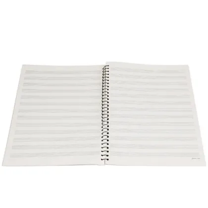 Custom Hot 50 Pages Musical Sheet Manuscript Staff Paper Spiral Notebook