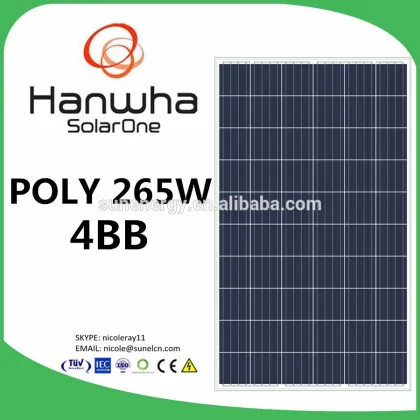Hanwha 265W solar panel sunpower energy made in China