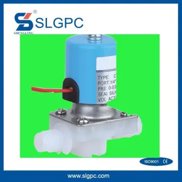 Xikou cheap pneumatic automatic valves SLGPC-P04 low pressure plastic solenoid electric water shut off valve