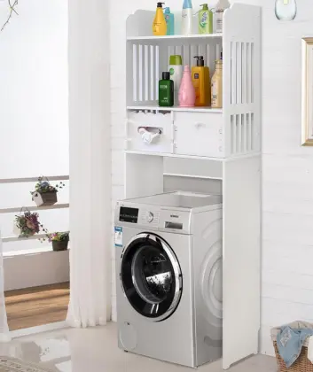 Washroom Furniture Wooden Toilet Bathroom Shelf