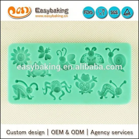 Wholesale custom 3d Insects Animals soap silicone molds