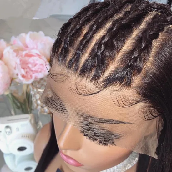 Wholesale Virgin Transparent Glueless Full Lace Wig Hd Full Lace Human Hair Wig Virgin Human Hair Lace Front Wig For Black Women