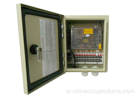 12vdc 10amp 18ch ماء الدوائر التلفزيونية المائية مربع توزيع الطاقة