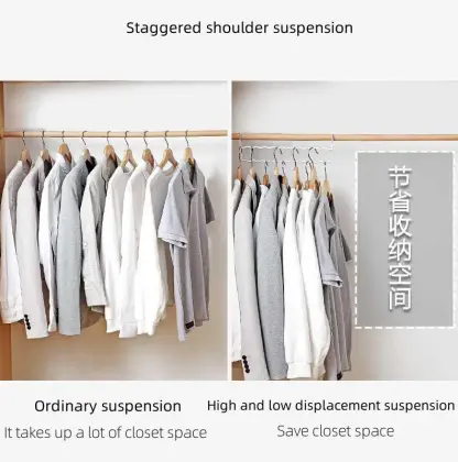 Space-Saving Metal Clothes Rack