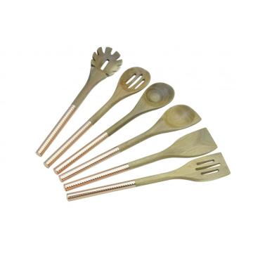 Set di 5 utensili da cucina in legno