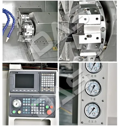 Chinese Factory Live Tool Metal Turret Lathe Machine