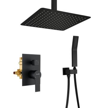 SHAMANDA Black Color Brass Shower Set For Bath