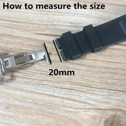 Brand Replacement Butterfly Buckle Clasps in Silver, Black, Rose Gold, and Pink for Richard Mille Watches with 18mm and 20mm Stainless Steel Straps