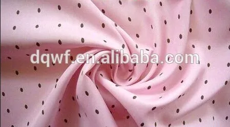 100 percent polyester peach skin pongee silver fabric textile printing