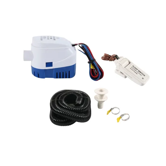 12V 1100GPH Automatic Bilge Pump Kit for Yachts, RVs, and Ships