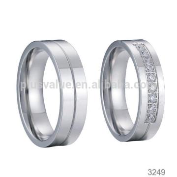 wholesale stainless steel jewelry vintage style wedding rings for couples anel