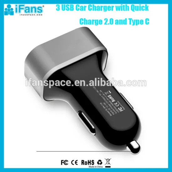 48w mini emergency mobile phone car charger qc 3.0 quick car charger, qualcomm charge 3.0 super fast mobile phone car charger