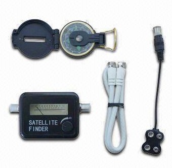Satellite Finder Kit With F-Connection Cable and Dial Level Indicator, CE Mark