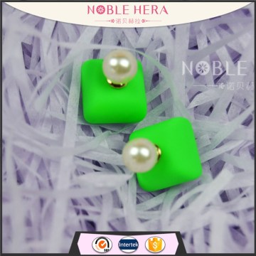 latest design of Candy colors pearl earrings