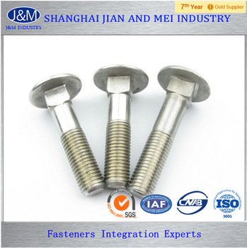 mushroom head metric stainless steel carriage bolts