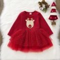 Wholesale Christmas Baby Skirt Girls Baby Long Sleeve