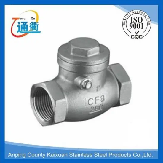 casting 1000 psi stainless steel 1/2 npt check valve
