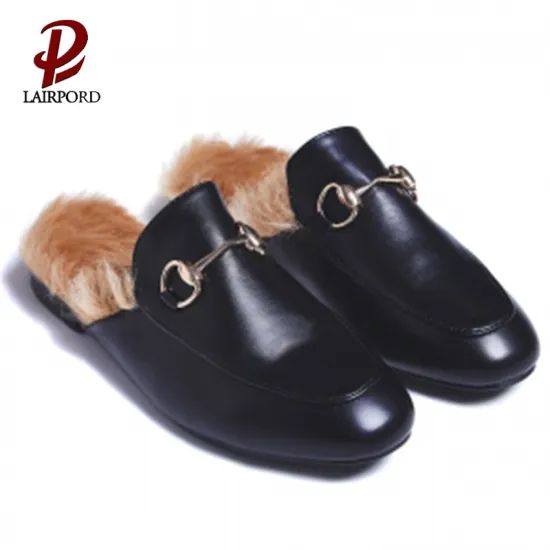 warm winter quality ladies slipper with fur