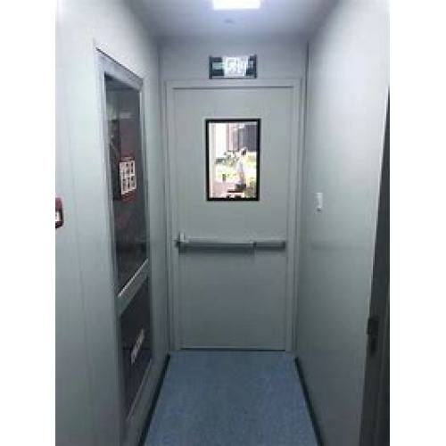 Pharmaceutical hermetic modular clean room steel door