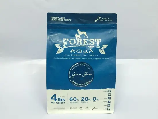 Box Pouch with Zipper for Pet Food