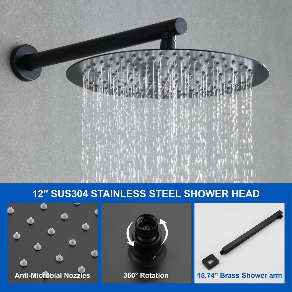  wall mount shower system 88052b 12 8