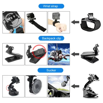 84 In 1 Action Sports Camera Accessories for Go Pro / Akaso / Xiaomi / Hero8 Full Sport Camcorder Kit